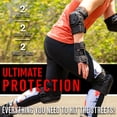thumbnail image 2 of Franklin Sports Street Hockey Protective Gear - Knee Pads, Elbow Pads + Wrist Guards - 3-in-1 Set for Roller Hockey, Inline Hockey + Dek Hockey - Youth, 2 of 9