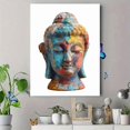 thumbnail image 4 of Distressed Buddha Head Canvas Wall Art，Zen Decor for Living Room Bedroom Yoga Studio Office, 4 of 8
