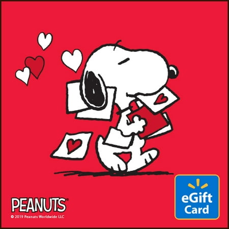 Peanuts Valentine's Day Walmart eGift Card (Best Valentines Day Ecards)