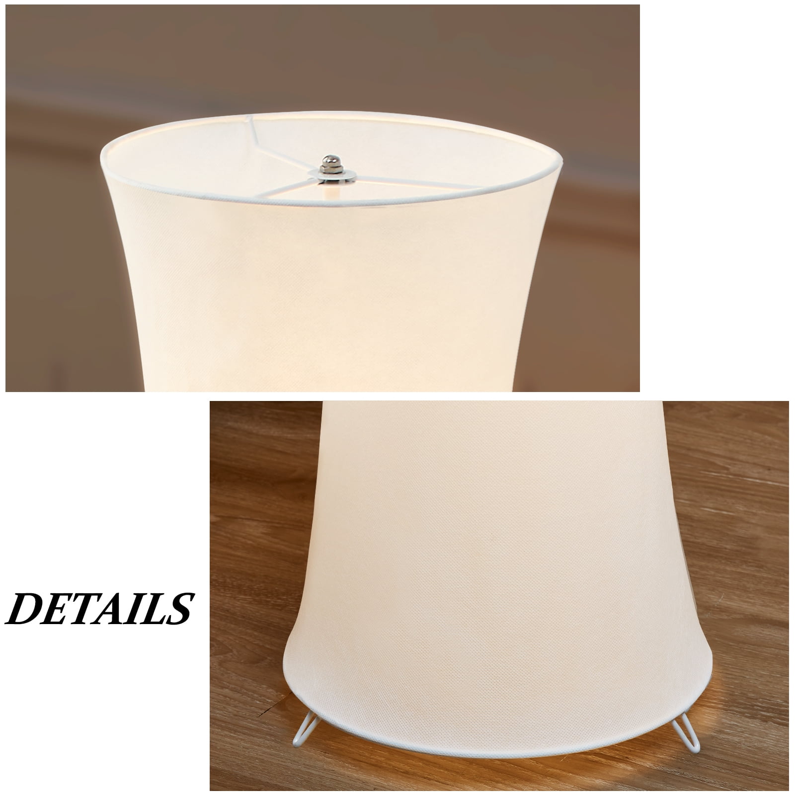 NATYSWAN 46“ Floor Lamp for Living Room, 3 Color Temperature Led Column Floor Lamp Standing Lamp Corner Floor Lamp for Bedroom, Office & Living Room, Bulbs Include