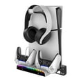 thumbnail image 1 of Support Mural Multifonction pour Console PlayStation Slim avec Station de Recharge pour Manettes, 1 of 9