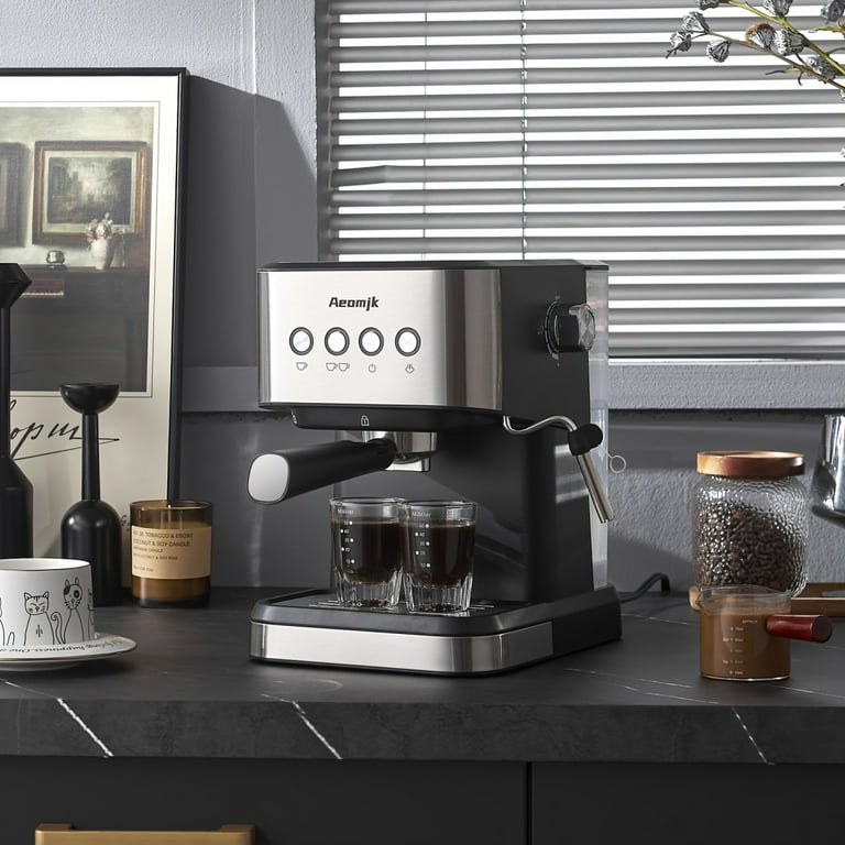 AEOMJK Semi-Automatic Espresso Machine,20 Bar Pressure,1.5L