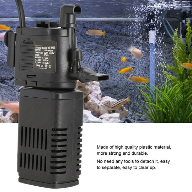 Filtre de cascade Réservoir de poisson pompe submersible filtre