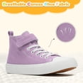 thumbnail image 2 of Toddler Shoes for Girls Boys High Top Kids Canvas Sneakers Adjustable Strap Casual Shoes Comfy Fashion Running Walking Classic Sneaker Indoor Outdoor, 2 of 6
