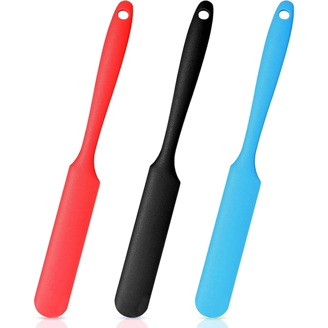 3pcs-Mermelada Espátula-Negro+Rojo+Azul Xemadio WRLF-475-1