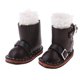 thumbnail image 2 of Zapatos hechos a mano Botas de invierno de PU con correas de hebilla para accesorio de ropa de muñeca Blythe 1/6 - Negro Zulema Muñecas, 2 of 7