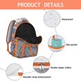 thumbnail image 4 of Genuine Leather Paisley Backpack – High-End Paisley Gift for Professionals, Water-Resistant Bookbag with Laptop Sleeve, Stylish & Durable for Work & School, 4 of 6