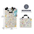 thumbnail image 2 of Yayeee Freestanding Laundry Hamper with Handle Collapsible Large Storage Basket for Clothes, Watercolor Wildflowers, 2 of 7