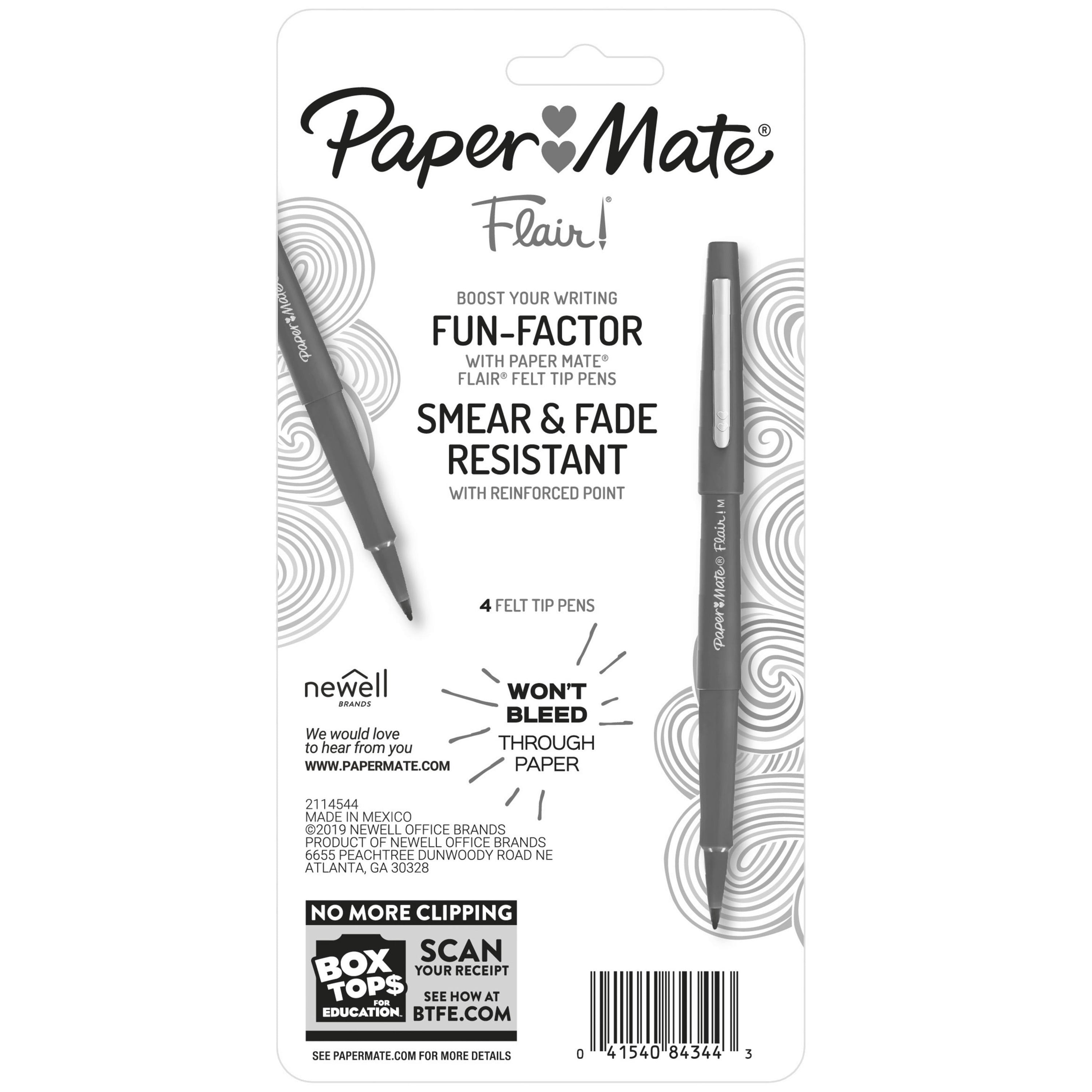 Paper Mate Flair - Medium Pen Point - Black, Purple, Blue, PAP4651, PAP  4651 - Office Supply Hut