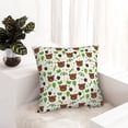 thumbnail image 6 of Pofeuu Cute Bear Print Double-sided plush pillowcase Square Throw Pillow Covers Pillows Cover for Living Room Bedroom Sofa Couch Cushion Cover（No pillow core）-26"x26", 6 of 7