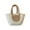 White with khaki, variant on geerera 2025 New Summer Straw Bag For Women, Shoulder Beach Buckets Bags, Beach Bag ,Woven Tote Handbag for Shopping Travel