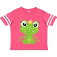 thumbnail image 3 of Inktastic Cute Frog, Green Frog, Frog Princess, Crown Girls Toddler T-Shirt, 3 of 5