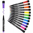 thumbnail image 1 of 12 Magnetic Whiteboard Pens and Eraser Set - Colored Whiteboard Markers - Erasable Dry Markers - Thin Whiteboard Pens for Kids - Erasable, 1 of 4
