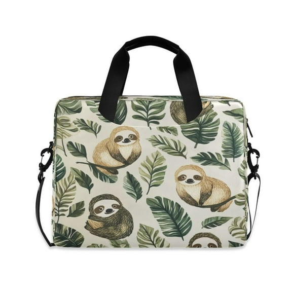 Laptop Bag Laptop Briefcase 15.7 x 3 x 11.8 Inches Laptop Bag Briefcases Laptop Storage Travel Laptop Bag Work Laptop Bag Cute Sloth Seamless