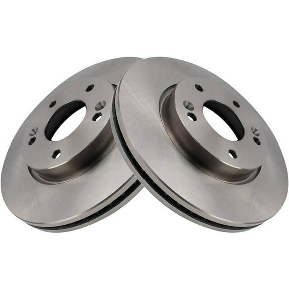 Front Brake Rotor Set 2 Piece - Compatible with 2010 - 2012 Hyundai Tucson FWD 2011