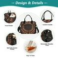 thumbnail image 3 of Ckdifva Intricate Geometric Cooler Bag Cooler Cooling Tote Lunch Bag Lunch Box Front Pocket with Shoulder Strap, 3 of 6
