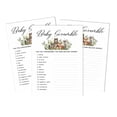thumbnail image 1 of Inkdotpot Set Of 50 Baby ShowerWord ScrambleGame Cards Gender Neutral Leaves & Animals Party Supplies-Fun Baby Shower Game Favors, 1 of 6