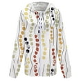 thumbnail image 4 of Dyfzdhu Zip Up Hoodie Women Trendy Feather Printed Long Sleeve Fall Jacket Hooded Sweatshirt With Pockets Plus Size, 4 of 4