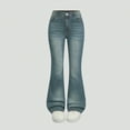 thumbnail image 7 of Girls Jeans Fashion Cute Stretch Slim Flare Denim Pants with Pocket Girls Clothes Size 6-13, 7 of 7