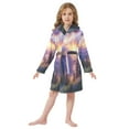 thumbnail image 6 of FORMRS Niños Bathrobe Unisex Hooded Robe Soft Plush Pajamas Sleepwear, Size 2-3T, Beautiful Mountain, 6 of 7