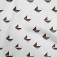 thumbnail image 1 of oneOone Cotton Silk Brown Fabric Nautical Quilting Supplies Print Sewing Fabric By The Yard 42 Inch Wide, 1 of 6