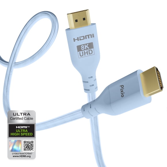 Cable HDMI Pixio Blue 8K HDMI 2.1 Ultra certificado 1,8 m