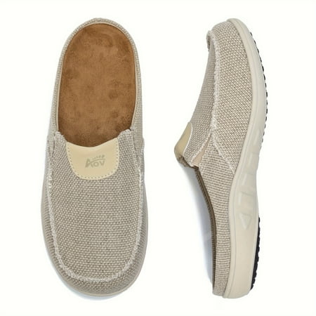 

Slippers for Men with Arch Support Wide Orthotic Slippers for Plantar Fasciitis Indoor Outdoor Slip-On Comfortable House Shoes