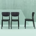 thumbnail image 4 of 33" Black Solid Stackable Patio Dining Chair, 4 of 8