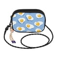 thumbnail image 2 of FORMRS Mini Crossbody Bag for Women Adjustable Shoulder Rope Travel Casual Phone Purse, Playful Fried Eggs, 2 of 7