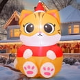 thumbnail image 3 of GOOSH 6 FT Christmas Inflatables Cute Christmas Cat with Built-in LEDs, Christmas Cat Inflatables Outdoor Christmas Decorations Clearance for Christmas Xmas Yard Lawn Garden Decor, 3 of 7