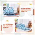Kids Sofa, 2in1 Convertible Sofa to Lounger for Children with Side