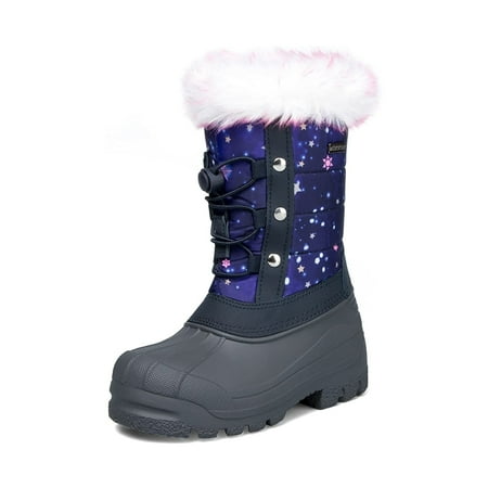

Kushyshoo Snow Boots Lined Waterproof Navy Winter Boot Toddler Size 10