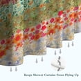 thumbnail image 6 of Pioneer Flower Floral Print Pattern Shower Curtain 72"x72" ,Bathroom Decorative Shower Curtains Set with 12 Hooks,Modern Waterproof Washable Shower Curtain, 6 of 6