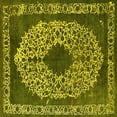 thumbnail image 1 of Ahgly Company Indoor Square Oriental Yellow Industrial Area Rugs, 8' Square, 1 of 4