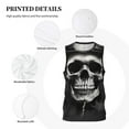 thumbnail image 3 of Honeii Black White Hat Skull print basktball shirt for men and women, Unisex basketball jersey for Theme party-4X-Large, 3 of 6