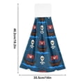 thumbnail image 2 of Haosy 2 Pack Kitchen Wash Cloths with Hanging Loops Absorbent Absorbent Quick Drying Hand Towels, Pirate Ship and Skull, 2 of 7