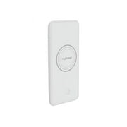 myCharge UNPLUGGED10K - Wireless charging stand / power bank - 10000 mAh - 2.4 A - 2 output connectors (USB) - white