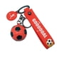 thumbnail image 2 of Llavero de la Copa de Europa de Fútbol | Colgante de acero inoxidable con forma de balón de fútbol | Regalo para jugadores, entrenadores y aficionados | Llavero deportivo de 3,7 x 2,4 cm, 2 of 5
