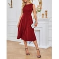 thumbnail image 3 of Vestido de cóctel GRACE KARIN 2025 Verano Sin Mangas A Line Midi, 3 of 5