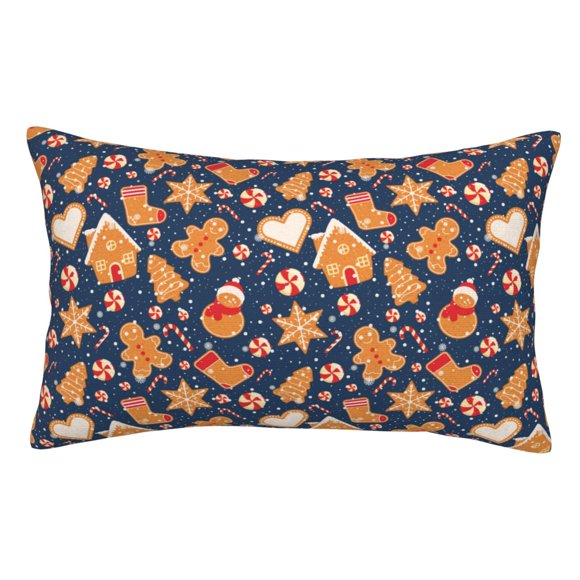 Easygdp Gingerbread Delights for Soft Pillow Case Pillow Protectors,Perfect for Sleeping (Pillow Core Not Included)-16"x24"