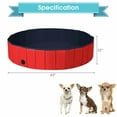 thumbnail image 2 of Gymax 63'' Foldable Dog Pet Pool Kiddie Bathing Tub Indoor Outdoor Leakproof Portable, 2 of 10