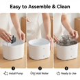 thumbnail image 6 of Ouxumoll Cat Fountains for Drinking,74Oz/2.2L Pet Cat Water Fountain, Corded Automatic Water Dispenser for Cats Dog, 6 of 8
