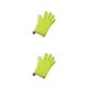 thumbnail image 2 of Inteprter Guante de horno de 1 pieza, resistente al calor, impermeable, para el hogar, para microondas, a prueba de suciedad, para asar, Amarillo 2piezas, 2 of 6