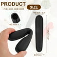 thumbnail image 2 of Uxcell 2 Pcs Fundas para Pomo de Puerta, Protector de Pomo de Puerta de Silicona, Funda Suave Anticolisión para Puertas de Habitaciones, Baños, Oficinas, Negro, 2 of 7