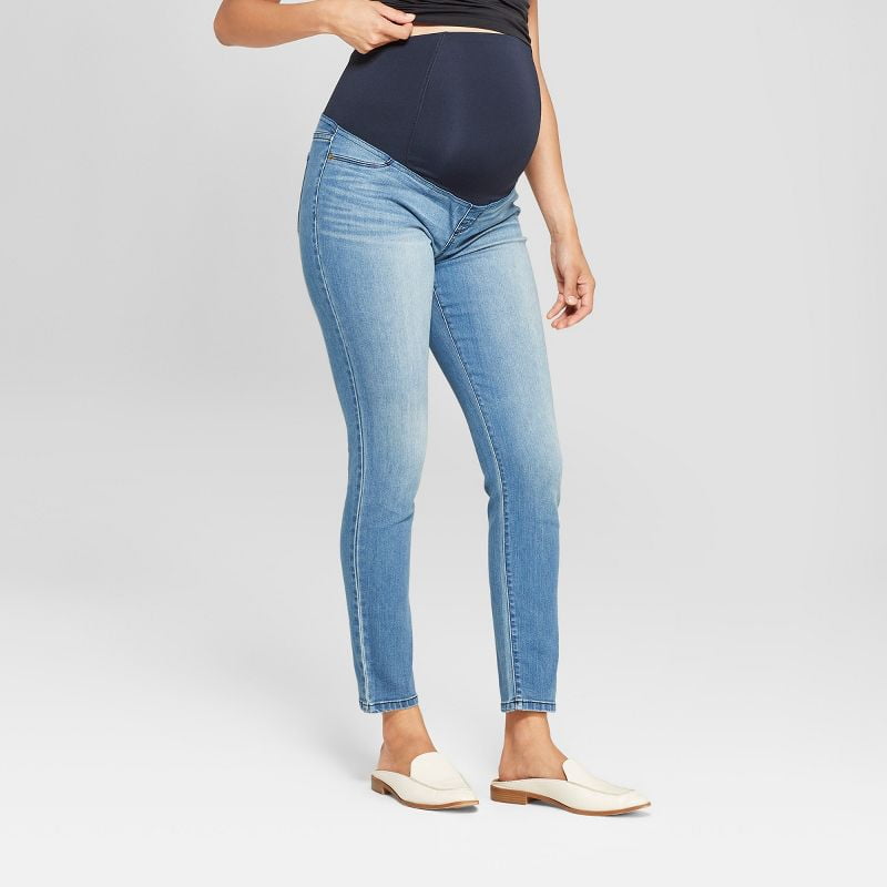 Isabel Maternity by Ingrid & Isabel Maternity Crossover Panel Utility Jeggings 