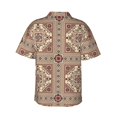 thumbnail image 3 of Daiia Fashion Tatreez1 Hawaiian Shirt for Men Gentle Cotton Regular Short Sleeve Casual-XX-Large, 3 of 9