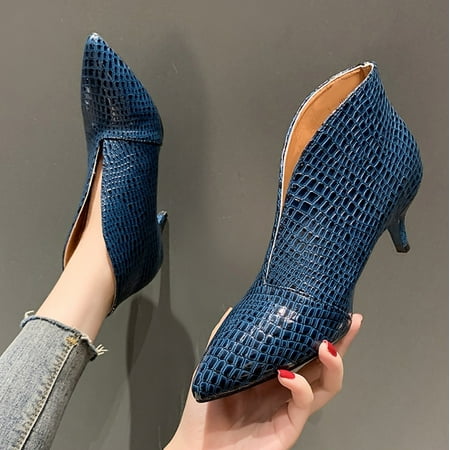

Comfortable Heels Mujer Sandals Blue Fashionable Zipper Waterproof Shoes Sale Items Groceries 38