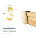 thumbnail image 2 of Picture Hang Solutions Polychromatic Brass Hook for Picture Rail Molding 25-lb Capacity 100 Pieces per Pack, 2 of 4