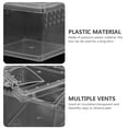 thumbnail image 4 of CIMAXIC Transparent Reptile Breeding Box Plastic Lizard Feeding Box Practical Pet Feeding Box,2.76"X2.76"X1.77", 4 of 5