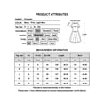 thumbnail image 2 of DYMADE Women Puff Short Sleeve V-Neckline Loose Cotton Linen Dress, 2 of 4